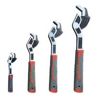 Multiple Size Auto Locking Spanner Kit 6in/8in/10in/12Inch Pipe Clamp Wrench For Pipe Fitting And Maintenance Tool 1 white