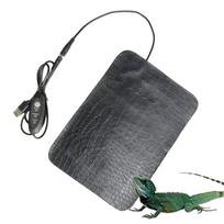 Heat Mat For Reptiles 3 Temperature Settings Terrarium Heater Heat Pad For Reptile Tank For Turtle Lizard Frogs Snake Hermit black