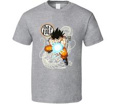 Dragon Ball Z Goku Kamehameha T Shirt Mens Womens Tees Top L gray