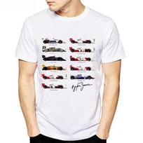 All Ayrton Senna Sennacars Men T Shirt Fans Male Cool T-shirt Slim Fit White Fitness Casual Tops Tee Shirt Homme Camisa 4XL white