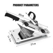 Steel Food Slicer Household Manual Frozen Meat Slicer Beef And Mutton Roll Fast Slice Designed For Cooking Of Bbq Hotpot 304 Stainless gray