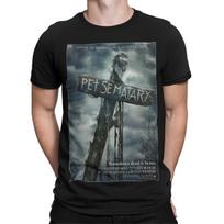Pet Sematary Stephen King Horror Mens T Shirt Womens Graphic Unisex Tee M gray