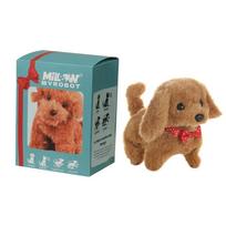 New Cute Plush Robot Puppy Interactive Walking Simulated Puppy Barking Tail Wagging Puppy Plush Toy Chilren(Without Battery) designed for children's blue