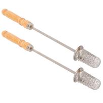 2pcs Cupping Booster Ignition Rod Cotton Head Wooden Handle Stainless Steel Traditional Reusable Cupping Ignition Rod