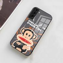 P-Paul F-Frank Phone Case For Samsung A56 A36 A26 A16 A15 A25 A35 A55 A14 A34 A24 A54 Glass Case Samsung A14 gray