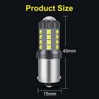 1 vnt. Super ryški 1156 P21W LED lemputė Atbulinės eigos šviesai 23 SMD 3030 BA15S T25 3157 P27/7W Atsarginis žibintas 6500K Balta 3157 T25 P27/7W gray