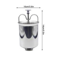 1Pc Stainless Steel Donut Maker Kitchen Pastry Baking Utensils for Homemade Medu Vada Dessert Dispenser Utensil sidabras