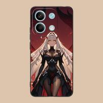 Genshin Impact Ronova Phone Case for POCO M7 M6 M5 M4 M3 X7 X6 X5 X4 X3 Pro GT 5G Colorful Printing Cover Luxury Cellphones Poco M7 brown