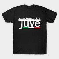 unisex Black Print T-shirt Juventus No-Cut Transfer Paper Print Cotton Tshirt - unisex's Summer Cotton Graphic Tee S