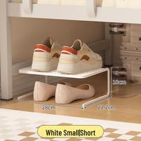 Retractable Iron Shoe Rack With Layered Shelves and Under-Hanging Storage for Home Entrance