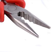 Hair Extension Pliers Three Hole Hair Extension Tool Straight Nose Pliers Wig Extension Tool Professional Hair Extension Accessories raudona