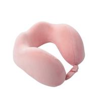 TRAVEL BLUE Memory Foam U-shaped Travel Neck Pillow rožinė spalva