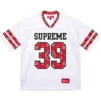 Supreme Bandana Football Jersey White M red