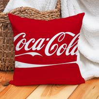 Fashion C-Coca-C-Cola-S Pillow Case Home Decoration Cushion Cover Suitable For Office Sofa Bedroom Car Peach skin 18*18(CM)-1Pcs