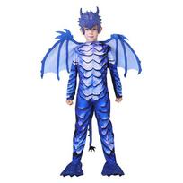 Frost Dragon Rider Child Costume With Comfortable Material And Superhero Style For Kids Age 3 To 8 110 blue