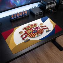 Spain football Crest Mouse Pad, Extended Non Slip Rubber Desk Mat for Gaming Office Laptop Fan Gift 30cmx60cm（11.8x23.6inch）