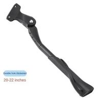 Adjustable Bicycle Kickstand Aluminium Alloy MTB/Snow/Folding Bike/Electric Vehicle Bicycle Side Footrest Rack Support 22-29Inch gray