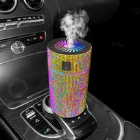 Luxury Diamond Car Diffuser Humidifier with LED Light Auto Air Purifier Aromatherapy Diffuser Air Freshener Car Accessories juoda