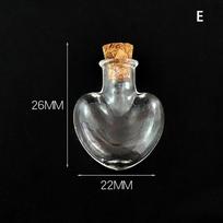 10 vnt. Stiklinių buteliukų Miniatiūrinis buteliukas Mini kamštinis stiklinis flakonas „Pasidaryk pats“ Mini norų dreifuojantis buteliukas Vestuvių vakarėlio dekoras Stiklainiai E