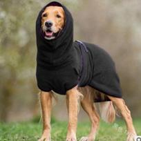 Bendras šunų žieminis paltas, skirtas Whippet, kurtas jaukus vilnos megztinis, striukė Lurcher ir drabužiai su šiltu pamušalu, reguliuojama juosta M (black,S) juoda