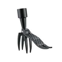 Stand Up Weed Puller Tool, 4 Claw Steel Head Weeding Head, Easily Remove Weeds Without Bending, Root Remover Tool for Lawn Yard black