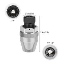 Bolt Extractor 3/8  Drive Damaged Broken Stud Remover Tool for 1/4 -1/2  Bolts Ideal for Automotive DIY Maintenance Projects A2 gray