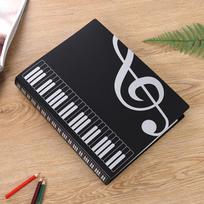 A4 80-Sheet Music Score File Bag for Piano and Choir 40 Pages (80 Sheets Usable) white