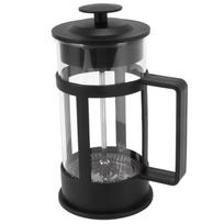 350ml French Press Coffee Maker Glass Stainless Steel Coffee Press Glass French Press Teapot black