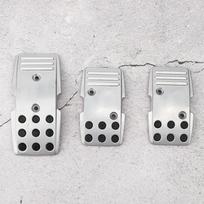 3Pcs R3000 Pedal Cover Set for Brake Clutch Accelerat Non Slip Manual Transmission Racing Sports Car white