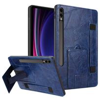 For Samsung Tab S11 S10 Fe Case S9 S8 S7 S6 Lite A11 A9 Plus 11 12.4 13.1 Inch Leather Stand Cases Bracelet Cover Tab S11 2025 11inch mėlyna