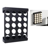 20 Pods Capacity Coffee Pod Holder Wall Mountable Space Saving Coffee Capsule Organizer Countertop Stand 20 Slots juoda
