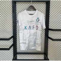 Al Nassr 2023-24 Išvykos futbolo marškinėliai Vyrams Moterims Trumpomis Rankovėmis Futbolo Marškinėliai CR7 Gerbėjų Edition Balti Small balta