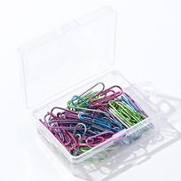 50PCS Colored Bookmark Clip Creative Binder Clamps Pinch Clips Metal Paper Clips  Office 15 white