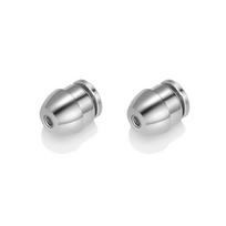 2pcs Hypoallergenic Locking Earring Backs, Secure Stud Backs for 0.6-0.8Mm Posts, Suitable for Droopy Ears, Jewelry Making gray