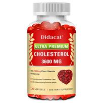 Didacat Cholesterol 3600 MG Softgels, 120 Count - Omega-3, Plant Sterols 120 Capsules