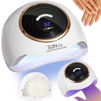 Nagų lempa LIVMAN SUN C2 su UV LED manikiūrui ir pedikiūrui — su nuimamu pagrindu, 288W, 63LED, balta