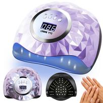 UV LED nagų ir pedikiūro lempa LIVMAN Y13 su nuimamu pagrindu – 248 W, 60 LED, violetinė