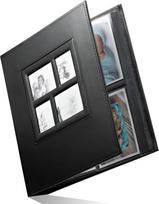 400 kišenių fotoalbumas LIVMAN B400 portreto ir kraštovaizdžio formato 10x15 cm nuotraukoms, juodas