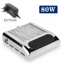 Nagų dulkių surinkėjas LIVMAN BQ-858-8Plus manikiūrui ir pedikiūrui su besisukančiu reguliuojamu galios mygtuku, 80 W, sidabrinės spalvos