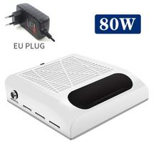 Nagų dulkių surinkėjas LIVMAN BQ-858-8Plus manikiūrui ir pedikiūrui su besisukančia reguliuojamo galios mygtuku, 80 W, baltas