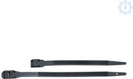 Cable ties, double locking, 9x360mm, black, 100pcs. 262704 | 4011923145422