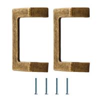 Pair Antique Brass Cabinet Pulls Hole Center Vintage Drawer Handles Vintage Drawer Pulls set for Bathroom & Dresser T1 įvairiaspalvis