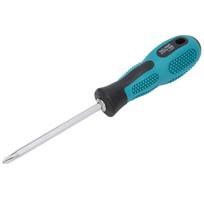 H5X75mm Screwdrivers DualPurpose Slot Cross Bit AntiSlip Handle Screwdriver Hand Tool blue
