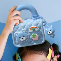 Multifunctional Children'S Camera Bag Portable Cute Handheld Coin Purse Camera Accessories,Pink