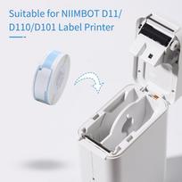 Niimbot Thermal Cable Label Paper for D11 D110 D101 Label Printer Barcode Price Size Name Blank Labels Waterproof Tear gray