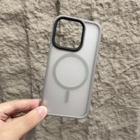 Originalus matinio paviršiaus magnetinis telefono dėklas, skirtas iPhone 17 Air 16 15 14 12 11 13 Pro Max, su Magsafe belaidžio įkrovimo funkcija, permatomas dangtelis For iphone 17Air white