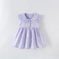Cross-Border Malwee Girls' Princess Dress Summer Clothing New European and American Children Western Style Skirts Cute Children Dress 10297 100 white