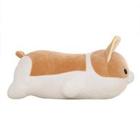 40cm Corgi Dog Plush Pillow PP Cotton Filling Cute Lying Down Puppy Doll Plushies Companion Sleep Pillow Puppy Plush Toy 40cm brown