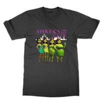 Shreks And The City T-Shirt Funny Geek Tee Gift M black