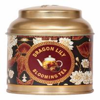 Sancha Tea Boutique, Dragon Lily Blooming Flower Tea, 5 Hand-Sewn Blooms, Ornamental Green & Jasmine, Imported from China